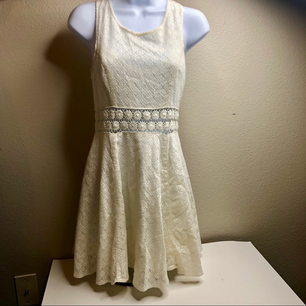 Free People Daisy Crotchet Lace Skater Dress - Picture 3 of 8